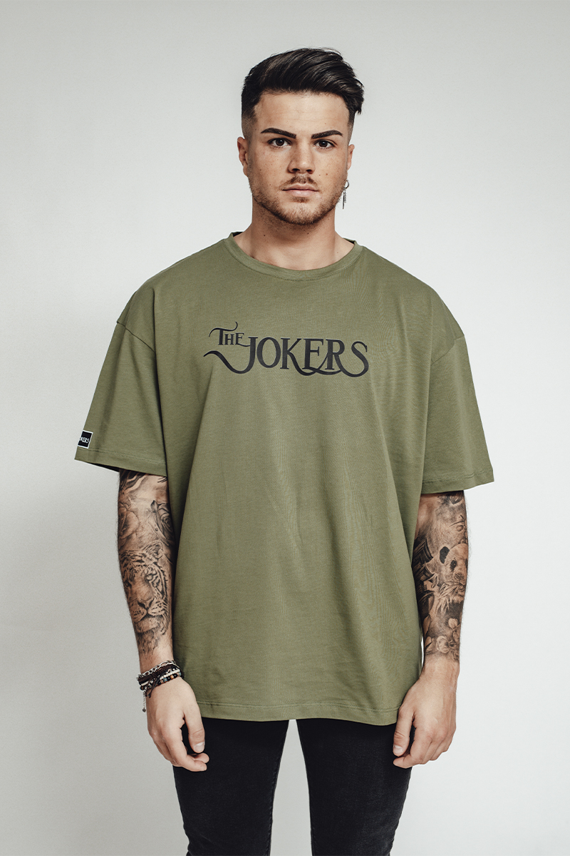 Khaki The jokers (Oversize) Basic – T-Shirt