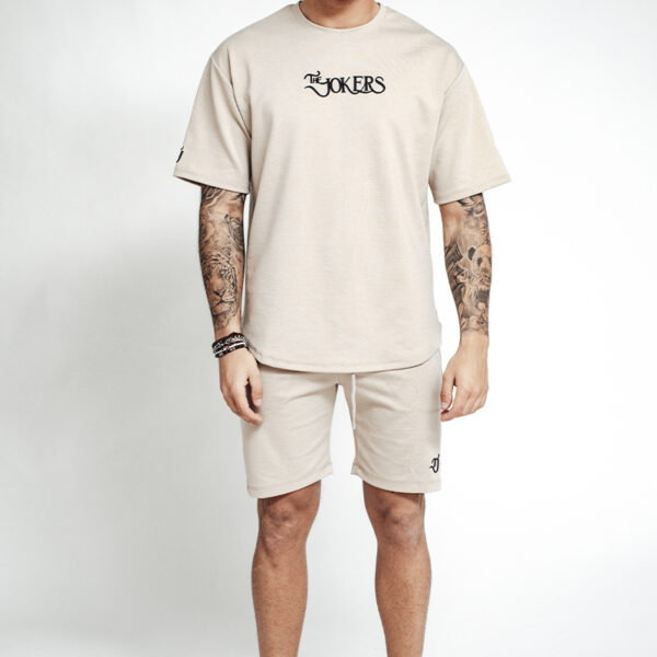 Conjunto Camiseta + Bermuda Beige