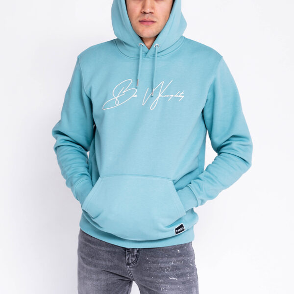 Be Naughty Light Blue Hoodie