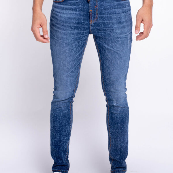Scratched Skinny Jeans