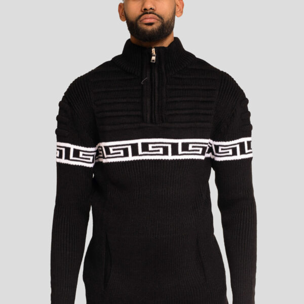 Jersey de Punto Cenefa Negro
