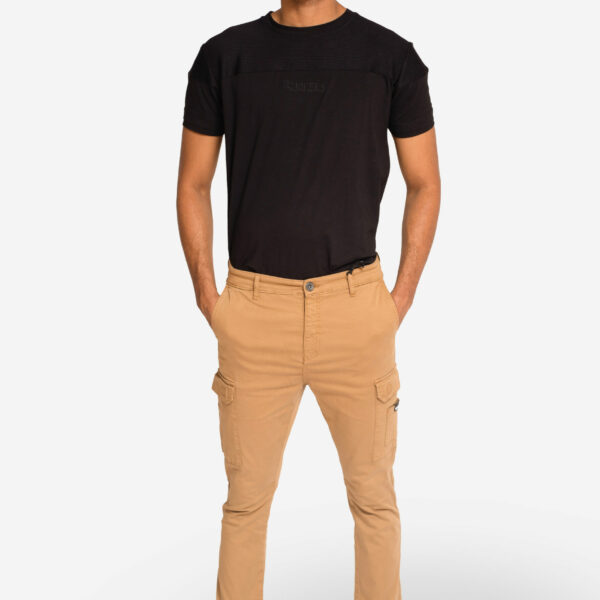 Pantalón Cargo Basic Bolsillos Camel