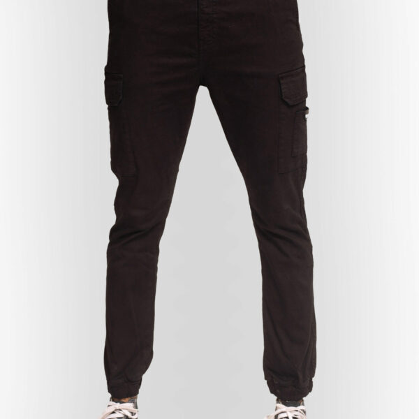 Pantalón Cargo Basic Bolsillos Negro
