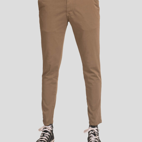 Pantalón Chino Skinny Lycra Camel
