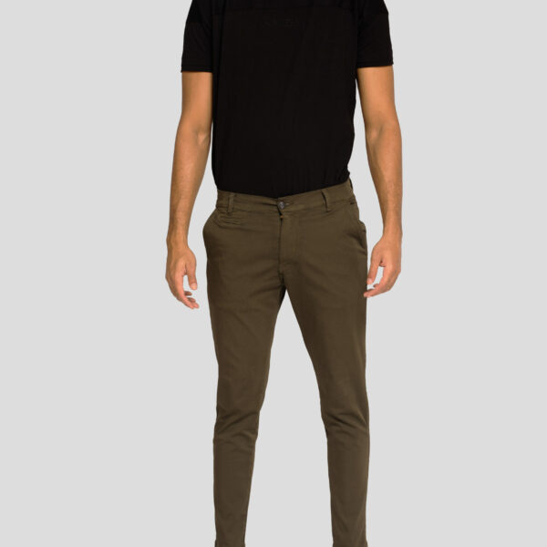 Pantalón Chino Skinny Lycra Khaki