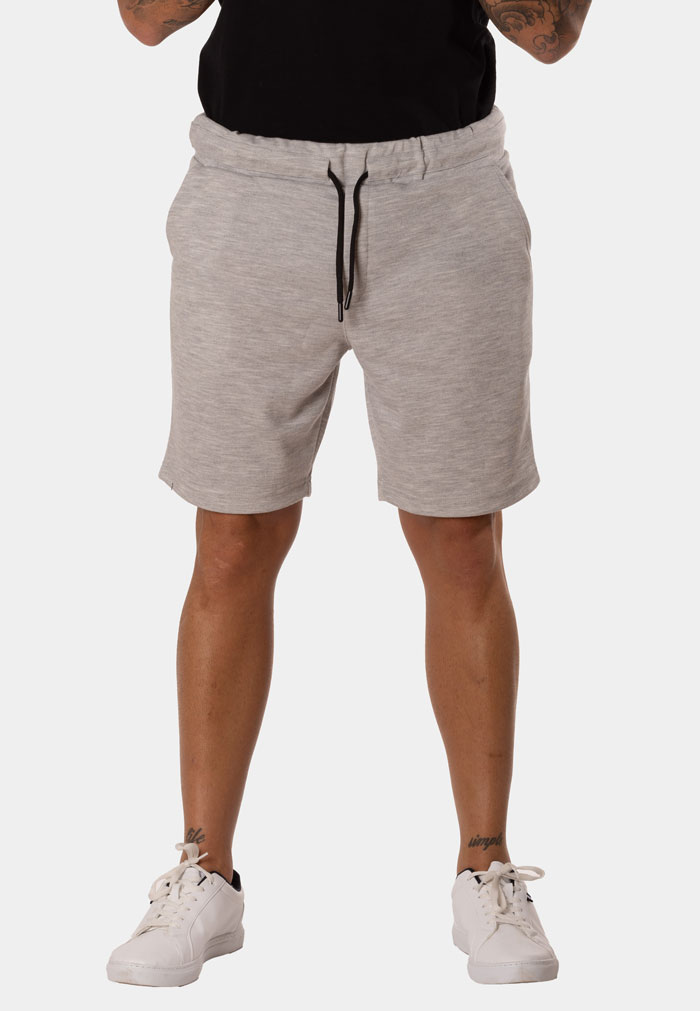 Bermuda Chándal Hombre Gris Claro Pantalón Corto Deportivo