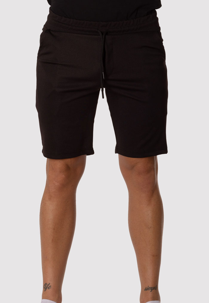 Bermuda Chándal Hombre Negro Pantalón Corto Deportivo