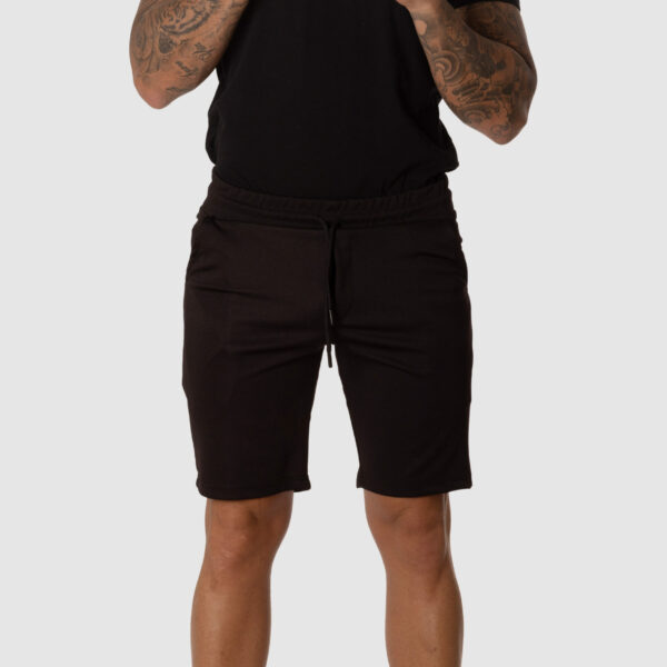 Bermuda Chándal Hombre Negro Pantalón Corto Deportivo