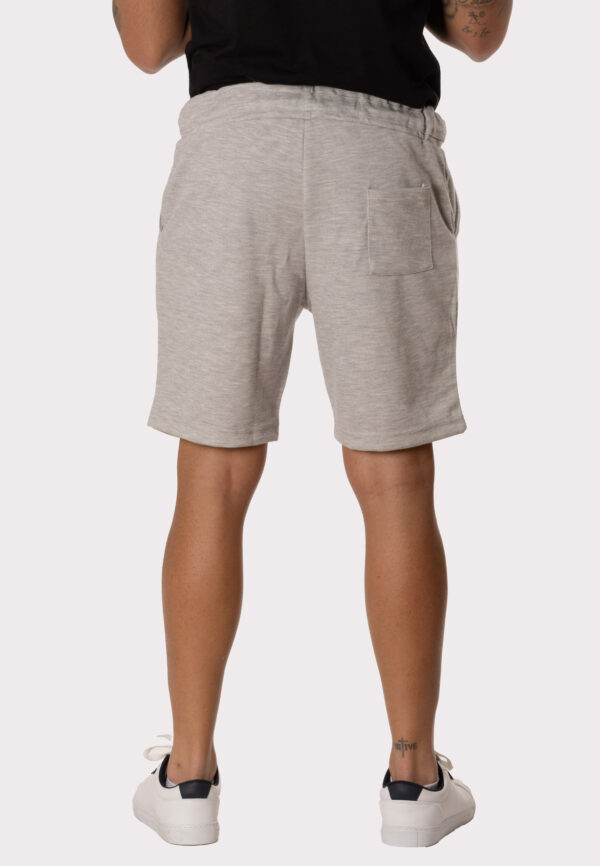 Bermuda Chándal Hombre Gris Claro Pantalón Corto Deportivo - Image 4