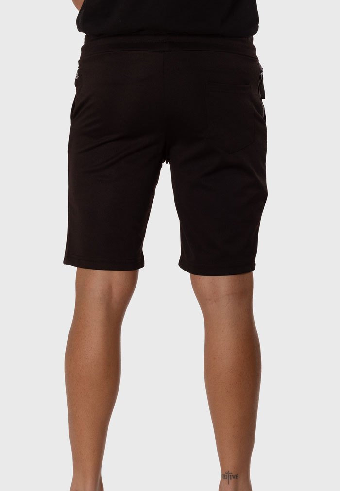 Bermuda Chándal Hombre Negro Pantalón Corto Deportivo - Image 3