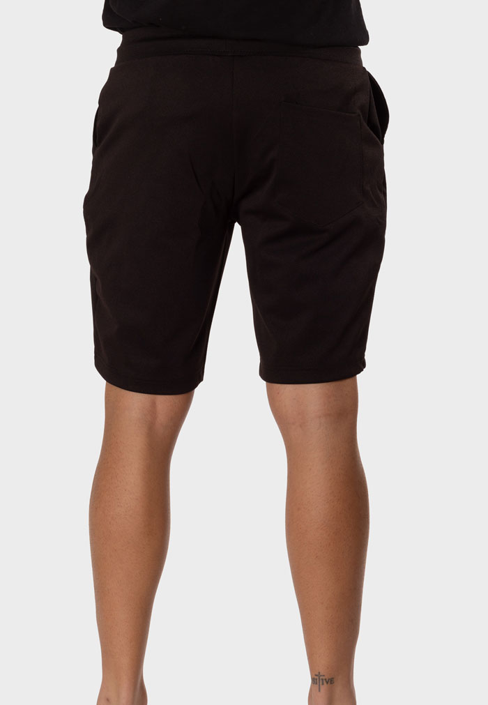 Bermuda Chándal Hombre Negra con Ojales Metálicos Pantalón Corto Deportivo - Image 3