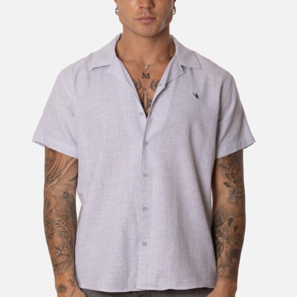 Camisa Básica Hombre Celeste