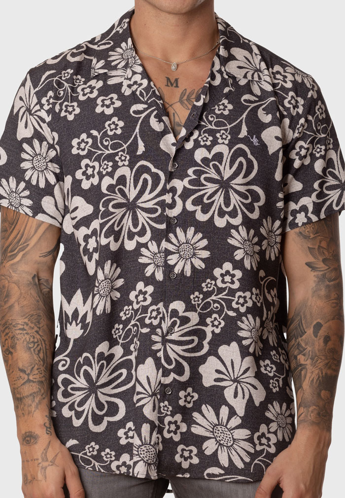 Camisa hawaiana de viscosa con estampado floral - Image 2