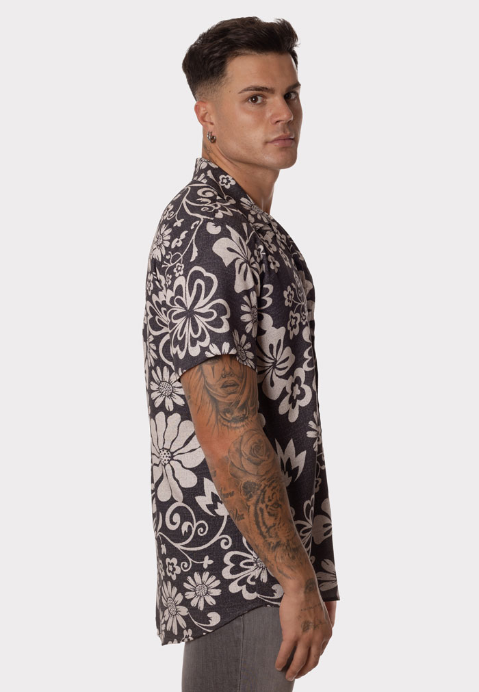 Camisa hawaiana de viscosa con estampado floral - Image 3