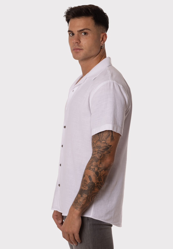 Camisa Básica Hombre Blanco - Image 4