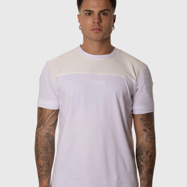 Camiseta Blanca Hombre Textura Blanco