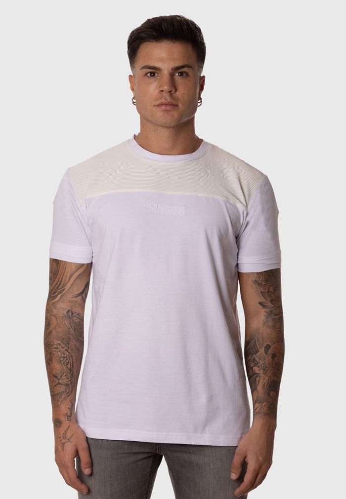 Camiseta Blanca Hombre Textura Blanco
