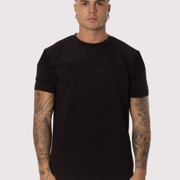 Camiseta Blanca Negra Textura Negro