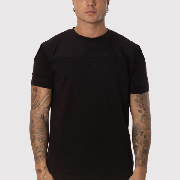 Camiseta Blanca Negra Textura Negro