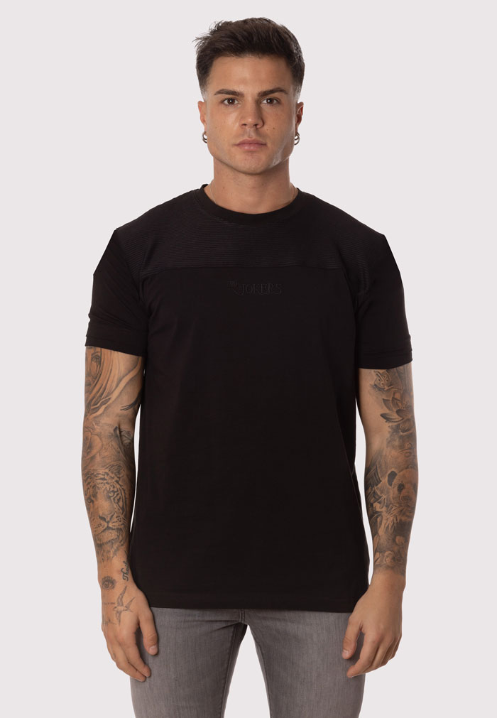 Camiseta Blanca Negra Textura Negro