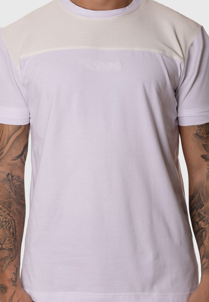 Camiseta Blanca Hombre Textura Blanco - Image 2