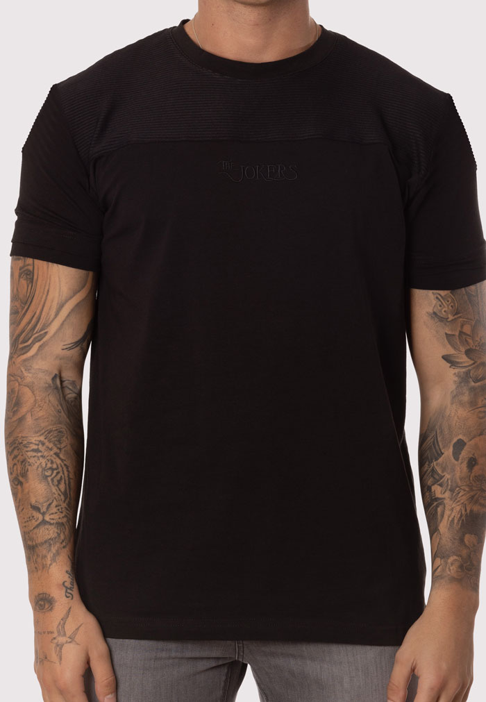 Camiseta Blanca Negra Textura Negro - Image 2