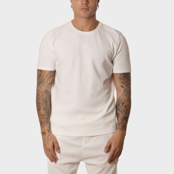 Conjunto Básico Blanco Hombre Camiseta y Pantalón Corto a Juego