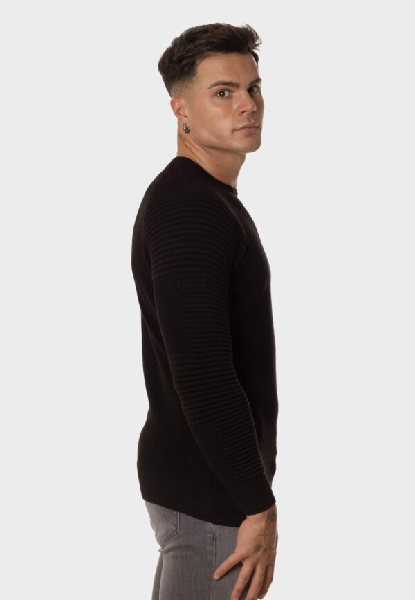 Jersey Hombre Slim Fit  Motero en Negro - Imagen 3