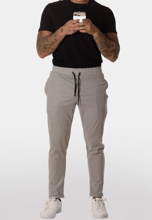 Pantalón Chándal Hombre Gris Claro Básico