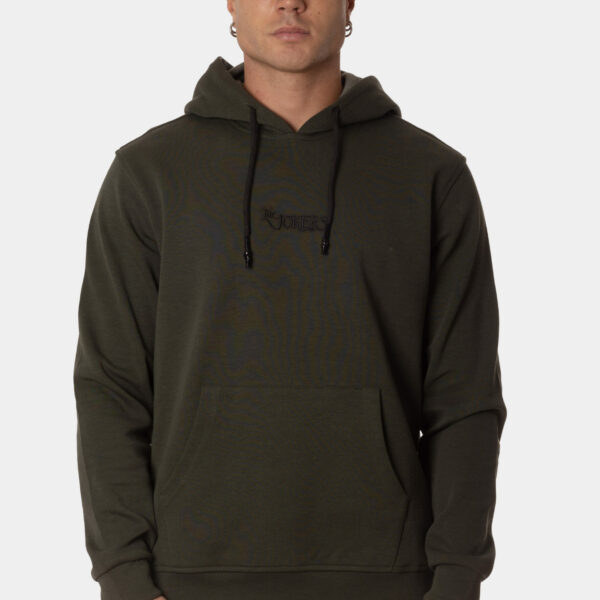 Sudadera Básica Hombre Logo Kaki