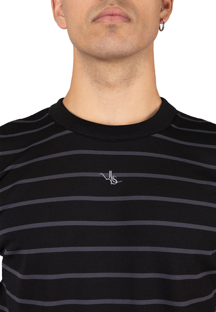 Jersey cuello caja rayas horizontales stretch - Image 2