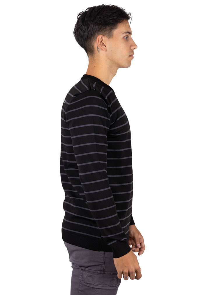 Jersey cuello caja rayas horizontales stretch - Image 4