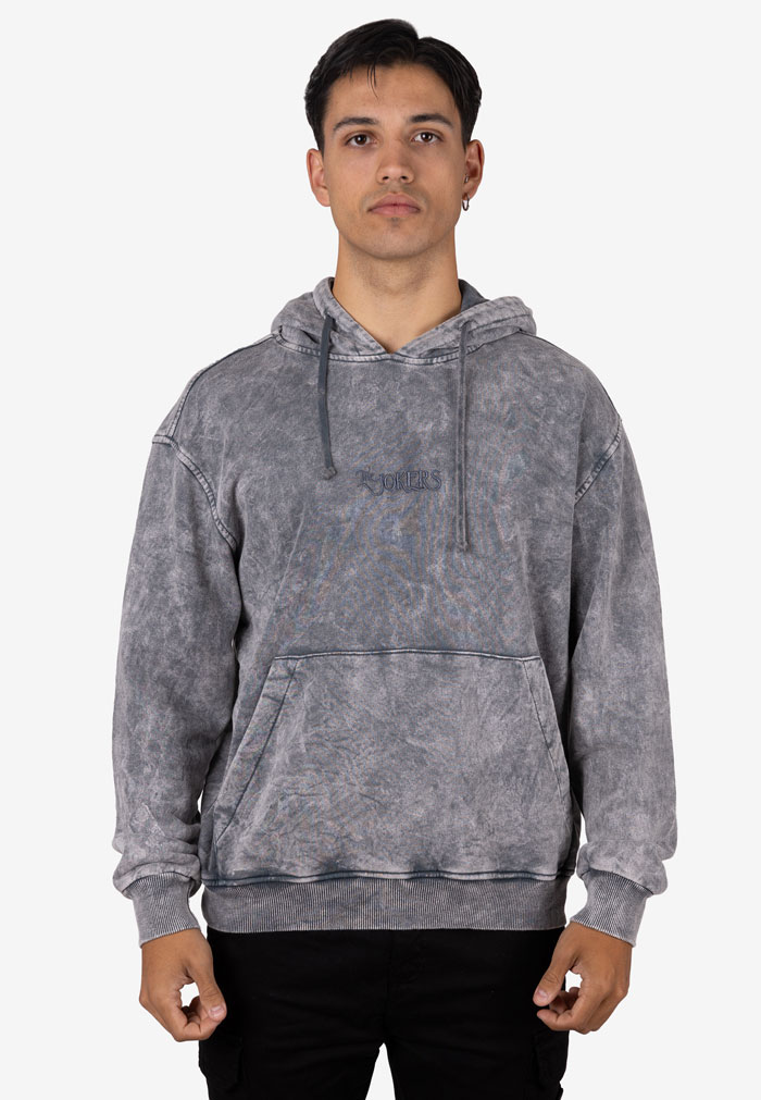 Sudadera con Capucha Efecto Cold Wash en Algodón Elástico