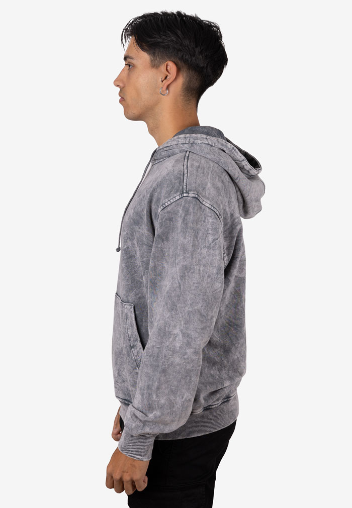 Sudadera con Capucha Efecto Cold Wash en Algodón Elástico - Image 4