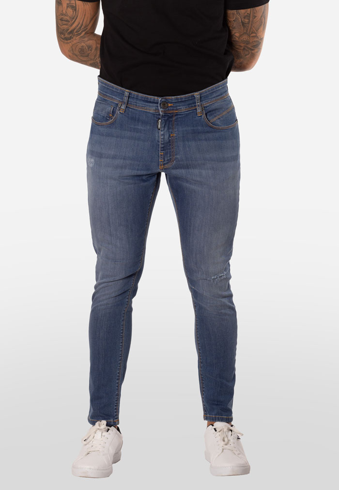 Skynni Jeans Azul Lavado Especial con Elastano
