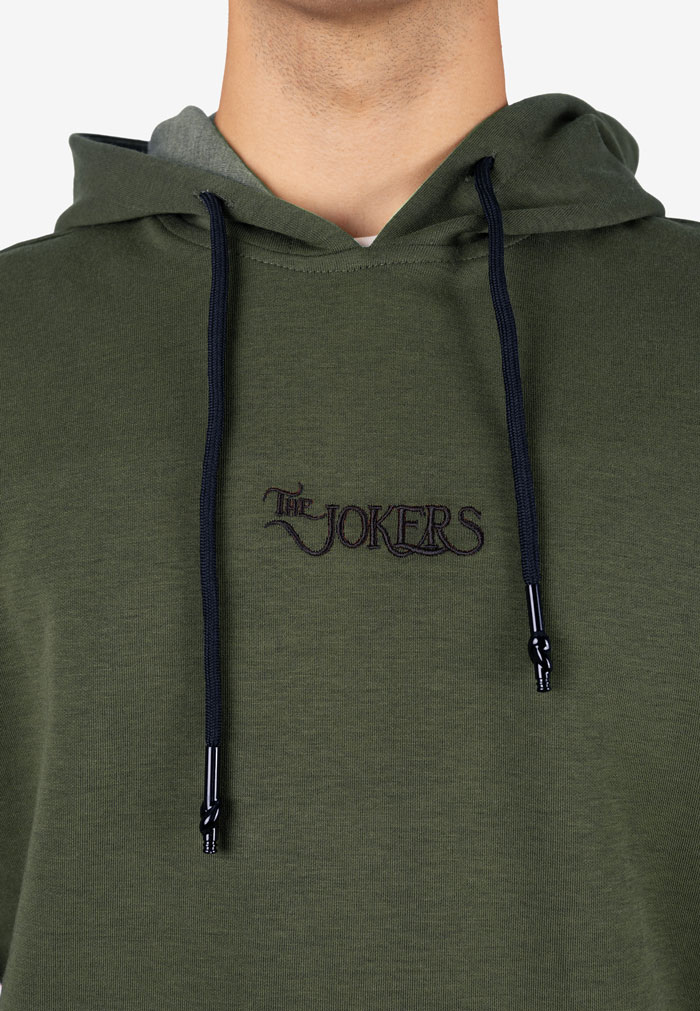 Sudadera Básica con Capucha y Logo Jokers Verde - Image 2