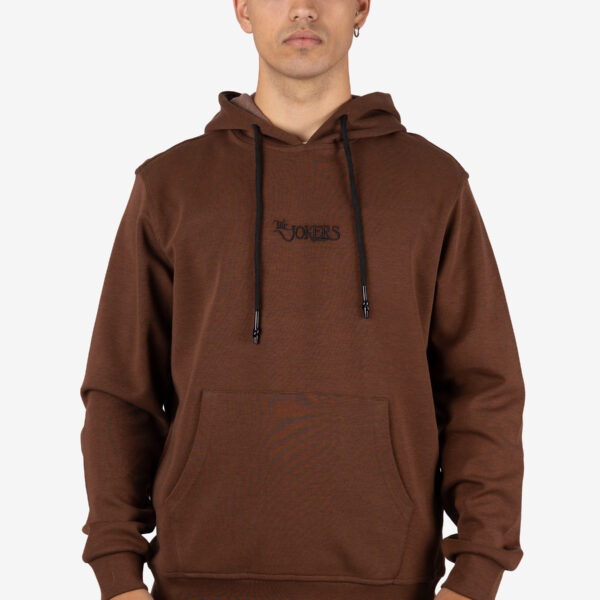 Sudadera Básica con Capucha y Logo Jokers Terracota