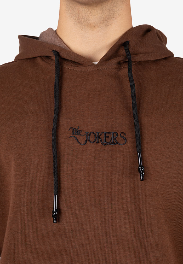 Sudadera Básica con Capucha y Logo Jokers Terracota - Image 2