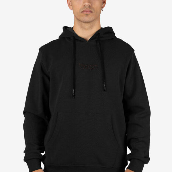 Sudadera Básica con Capucha y Logo Jokers Negro