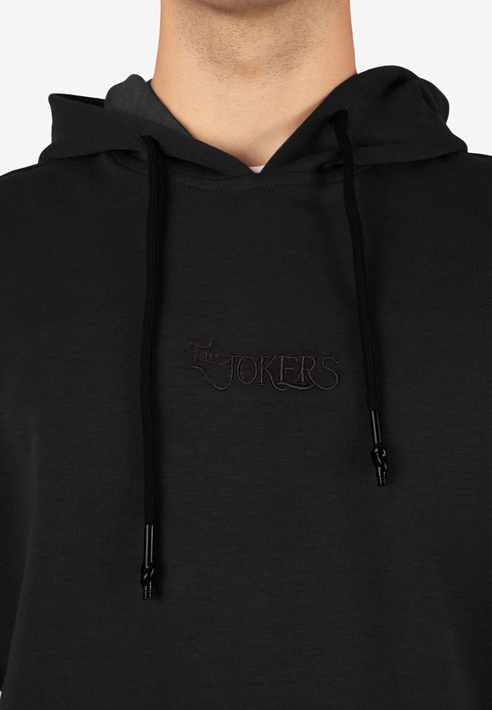 Sudadera Básica con Capucha y Logo Jokers Negro - Image 2