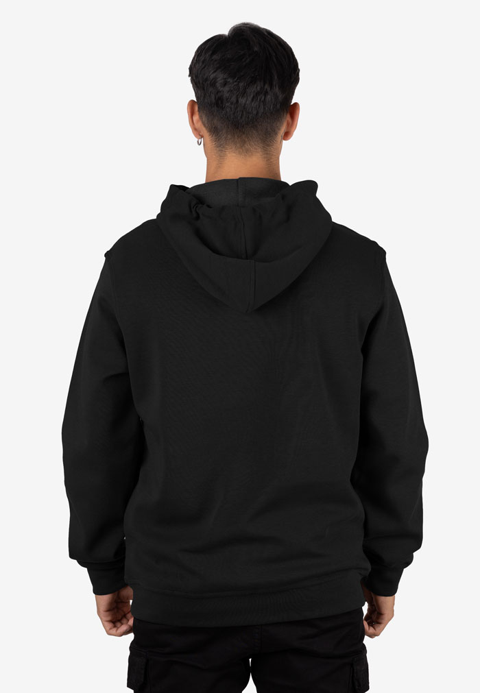 Sudadera Básica con Capucha y Logo Jokers Negro - Image 3