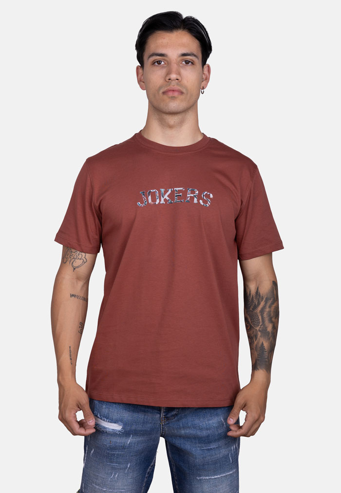 Camiseta con logo JOKERS tribal Teja
