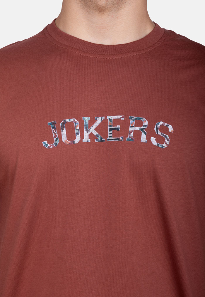 Camiseta con logo JOKERS tribal Teja - Image 2